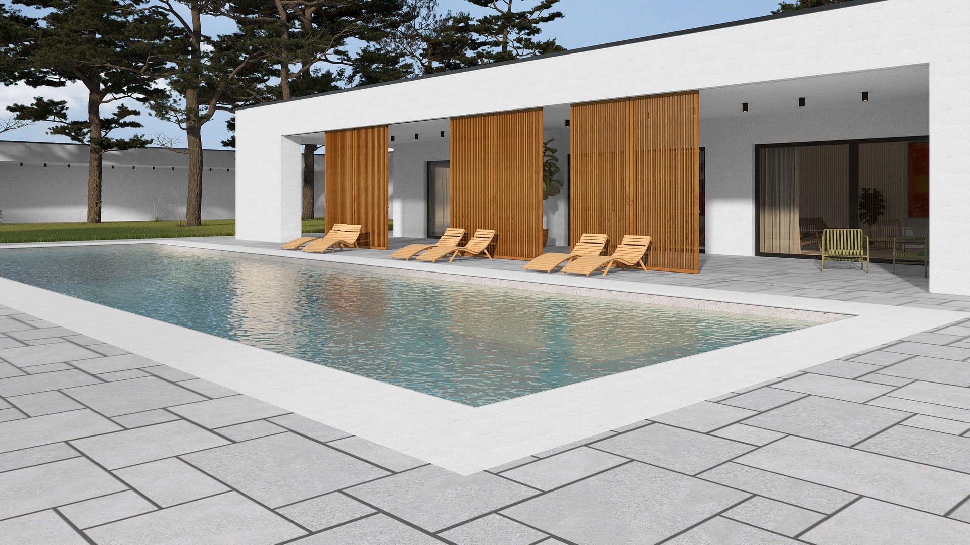  SDT1411 SDM392 M734 Bavarian Gray Limestone - Sand Blasted &amp; Tumbled | Pattern DP086 Paving - Universal - Sawn Edge - Dimensional 12 Pieces 4 Sizes | 12x12”(4) 24x12”(2) 24x24”(4),36x24”(2)