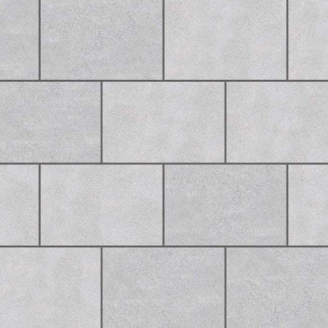  SDT1409 SDM392 M734 Bavarian Gray Limestone - Sand Blasted &amp; Tumbled | Pattern DP061 Paving - Half Running Bond - Sawn Edge - Dimensional 3 Pieces 1 Size* | 36x24"