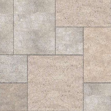  SDT1346 SDM381 P1086 Golden Buff Limestone - Sand Blasted | Pattern DP094 Paving - Universal - Sawn Edge - Dimensional 14 Pieces 4 Sizes | 24x24”(4) 48x24”(2) 48x36”(4) 48x48”(4)