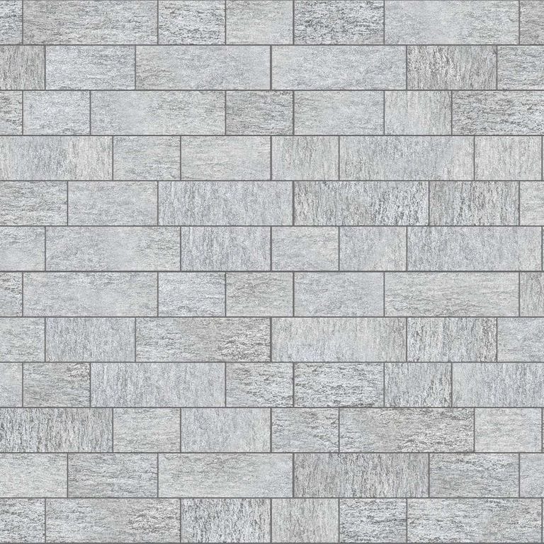  SDT1406 SDM395 M1023 Pietra Italia Gray Gneiss - Sand Blasted | Pattern DP087 Paving - Running Bond - Sawn Edge - Dimensional 22 Pieces 3 Sizes | 18x12"(8) 24x12"(6) 36x12"(8)