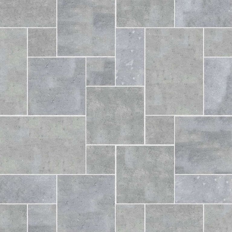  SDT1548 SDM500 M546 Belgian Bluestone - Scoured | Pattern DP086 Paving - Universal - Sawn Edge - Dimensional 12 Pieces 4 Sizes | 12x12”(4) 24x12”(2) 24x24”(4) 36x24”(2)