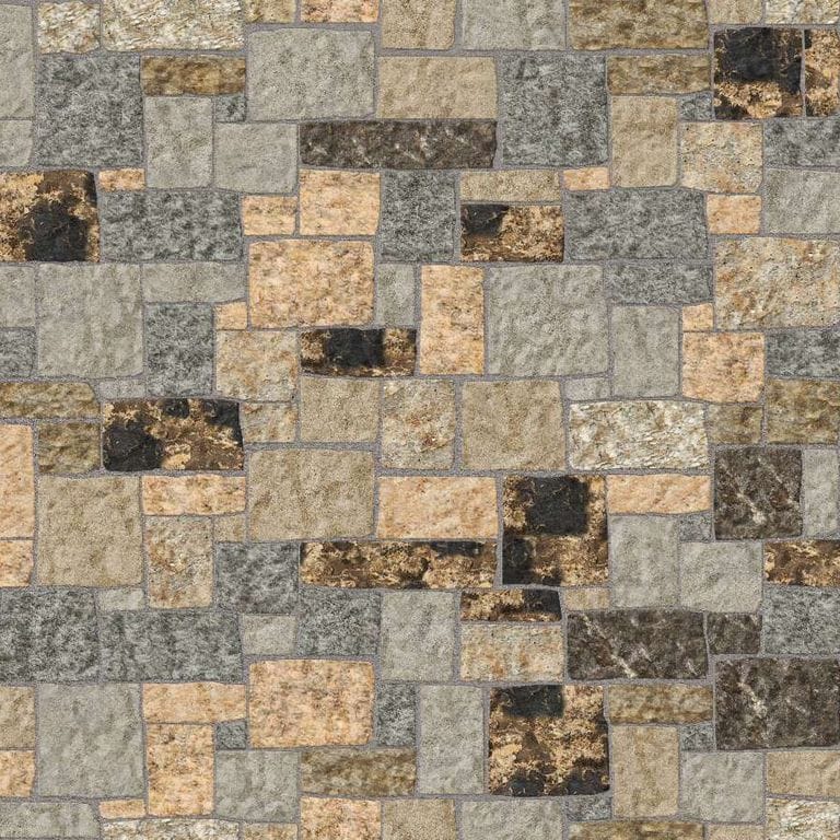 SDT1492 SDM457 P1219 Boston Blend Granite - Bedface | Pattern DP113 Veneer - Roughly Squares and Rectangles - Split Edge - Random Sizes