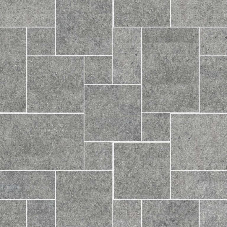  SDT1534 SDM499 M546 Belgian Bluestone - EnoDesign | Pattern DP086 Paving - Universal - Sawn Edge - Dimensional 12 Pieces 4 Sizes | 12x12”(4) 24x12”(2) 24x24”(4) 36x24”(2)