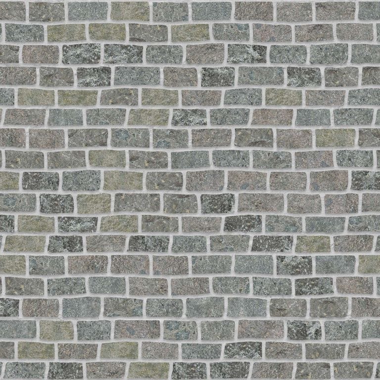 Reclaimed European Cobbles - Weathered &amp; Worn Surface - Thin Veneer - Standard Rec - DP053 SDM120 SDT245
