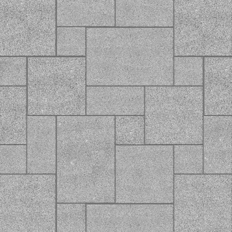  SDT1415 SDM422 M845 Gray Nisa Granite - Sand Blasted | Pattern DP086 Paving - Universal - Sawn Edge - Dimensional 12 Pieces 4 Sizes | 12x12”(4) 24x12”(2) 24x24”(4),36x24”(2)