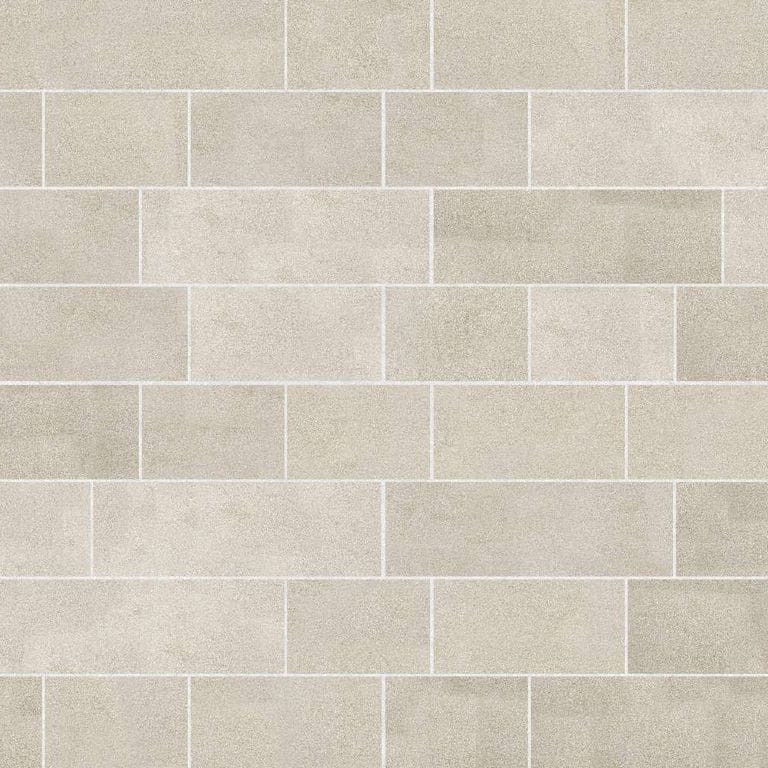  SDT1559 SDM497 M1297 Mediterranean Cream Limestone - Sand Blasted | Pattern DP087 Paving - Running Bond - Sawn Edge - Dimensional 22 Pieces 3 Sizes | 18x12"(8) 24x12"(6) 36x12"(8)