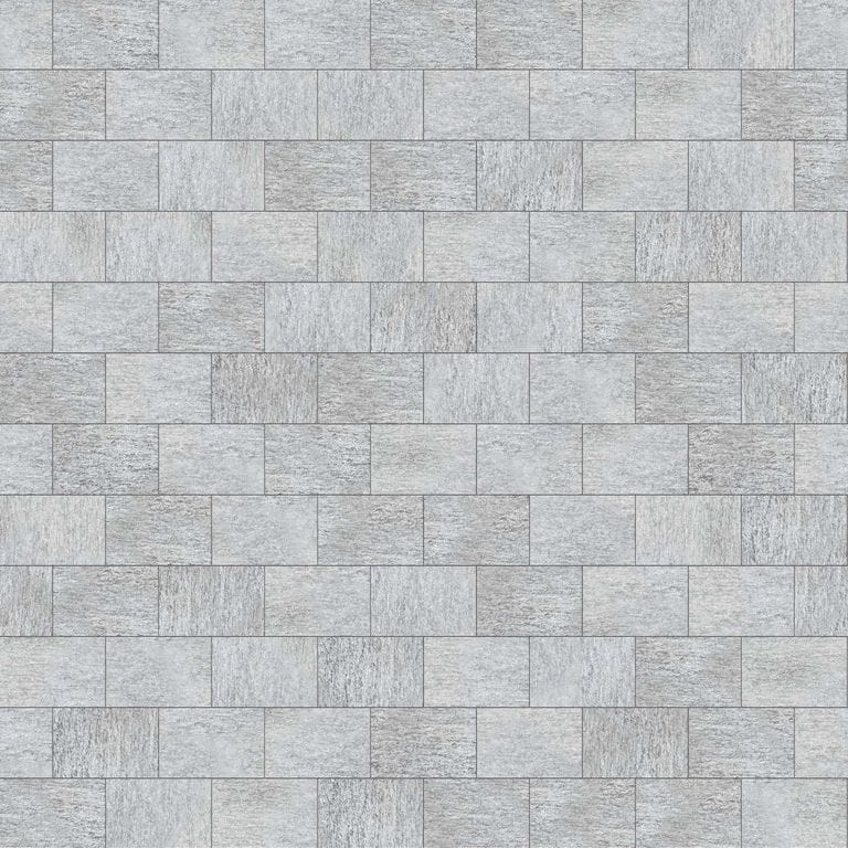  SDT1404 SDM395 M1023 Pietra Italia Gray Gneiss - Sand Blasted | Pattern DP061 Paving - Half Running Bond - Sawn Edge - Dimensional 3 Pieces 1 Size* | 36x24"