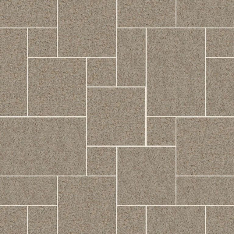  SDT1497 SDM486 M1236 Amber Granite - Sand Blasted | Pattern DP086 Paving - Universal - Sawn Edge - Dimensional 12 Pieces 4 Sizes | 12x12”(4) 24x12”(2) 24x24”(4) 36x24”(2)
