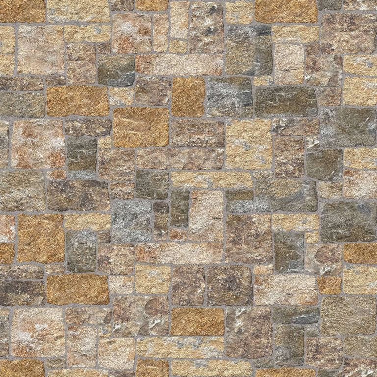 SDT1438 SDM400 M1245 Copper Mountain Granite-Square and Recs - Split-face | Pattern DP113 Veneer - Roughly Squares and Rectangles - Split Edge - Random Sizes