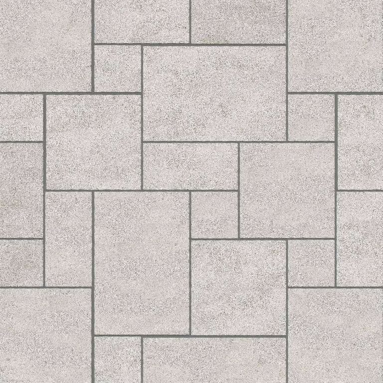  SDT1390 SDM393 M733 Bavarian Beige Limestone - Bush Hammered | Pattern DP086 Paving - Universal - Sawn Edge - Dimensional 12 Pieces 4 Sizes | 12x12”(4) 24x12”(2) 24x24”(4),36x24”(2)