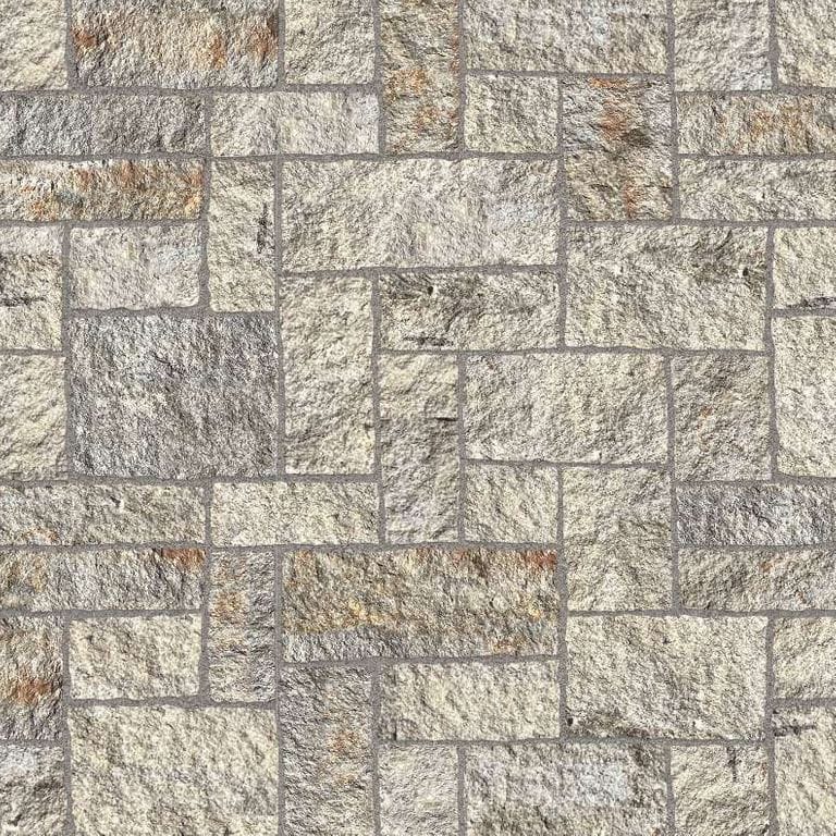Reclaimed Curbstone Blend - Split-face Surface - Paver - Standard - DP085 SDM347 SDT416