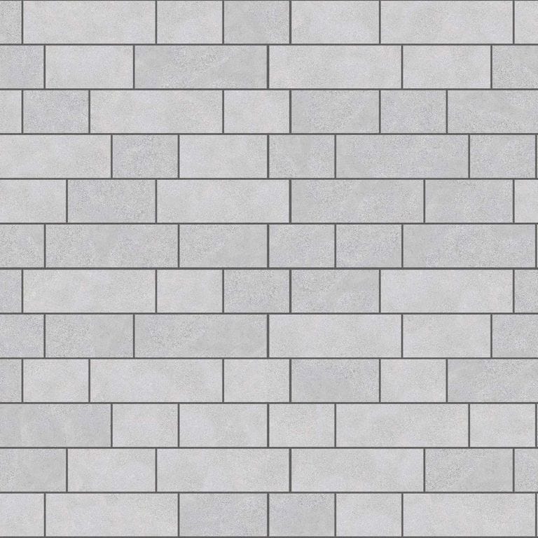  SDT1410 SDM392 M734 Bavarian Gray Limestone - Sand Blasted &amp; Tumbled | Pattern DP087 Paving - Running Bond - Sawn Edge - Dimensional 22 Pieces 3 Sizes | 18x12"(8) 24x12"(6) 36x12"(8)