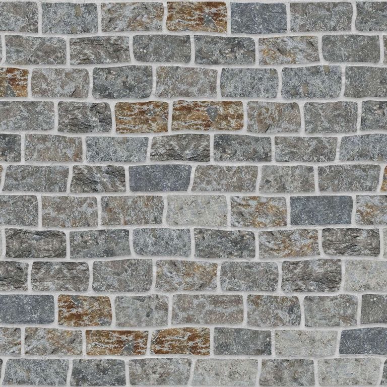 Reclaimed Belgian Bluestone Cobbles - Weathered &amp; Worn Surface - Driveway - Medium Rec - DP053 SDM114 SDT237