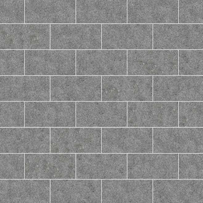 SDT1439 SDM424 M406 Republic Black Granite - Flamed | Pattern DP061 Paving - Half Running Bond - Sawn Edge - Dimensional 3 Pieces 1 Size* | 24x12"