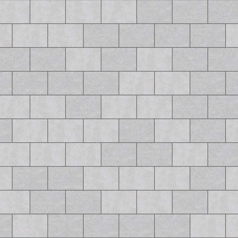  SDT1409 SDM392 M734 Bavarian Gray Limestone - Sand Blasted &amp; Tumbled | Pattern DP061 Paving - Half Running Bond - Sawn Edge - Dimensional 3 Pieces 1 Size* | 36x24"
