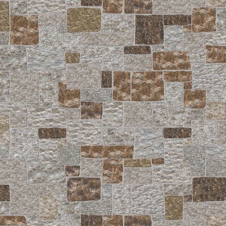  SDT1486 SDM405 P1183 Copper Mountain Granite-Ashlar - Split-face | Pattern DP113 Veneer - Roughly Squares and Rectangles - Split Edge - Random Sizes