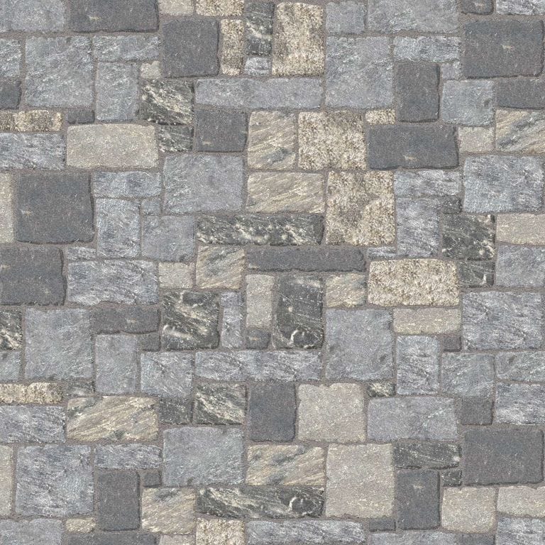 SDT1483 SDM406 P1187 Lake Korynth Granite-Square and Recs - Split-face | Pattern DP113 Veneer - Roughly Squares and Rectangles - Split Edge - Random Sizes