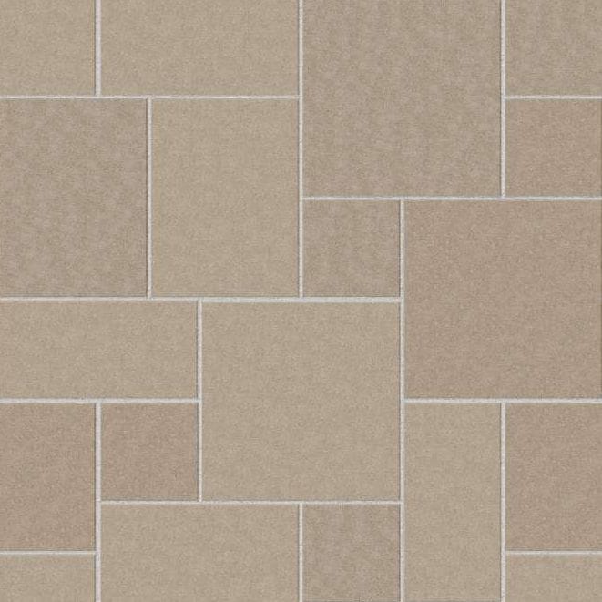  SDT1471 SDM432 M1012 Veneto Beige Limestone - Sand Blasted &amp; Brushed | Pattern DP094 Paving - Universal - Sawn Edge - Dimensional 14 Pieces 4 Sizes | 24x24”(4) 48x24”(2) 48x36”(4) 48x48”(4)