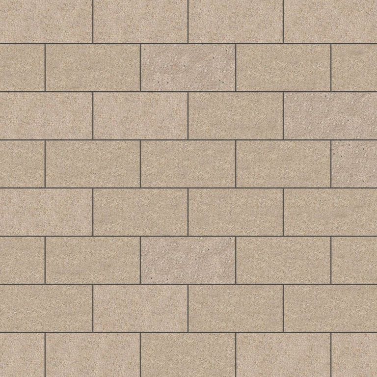 SDT1432 SDM425 M847 Yellow Wheat Granite - Sand Blasted | Pattern DP061 Paving - Half Running Bond - Sawn Edge - Dimensional 3 Pieces 1 Size*