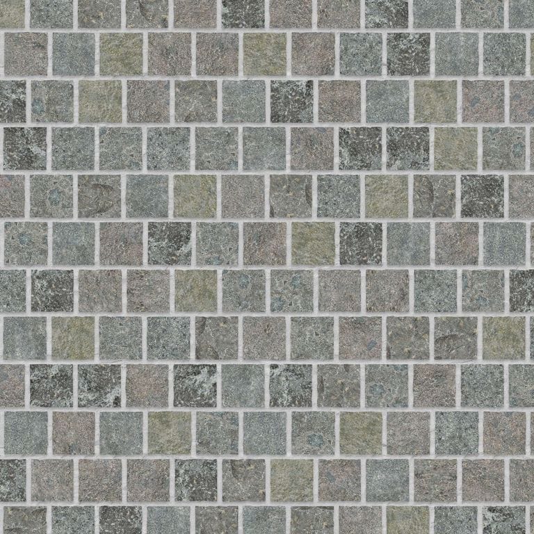 Reclaimed European Cobbles - Weathered &amp; Worn Surface - Thin Veneer - Standard Square - DP077 SDM120 SDT241