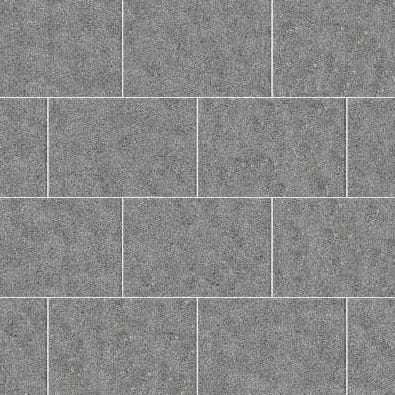  SDT1440 SDM424 M406 Republic Black Granite - Flamed | Pattern DP061 Paving - Half Running Bond - Sawn Edge - Dimensional 3 Pieces 1 Size* | 36x24"
