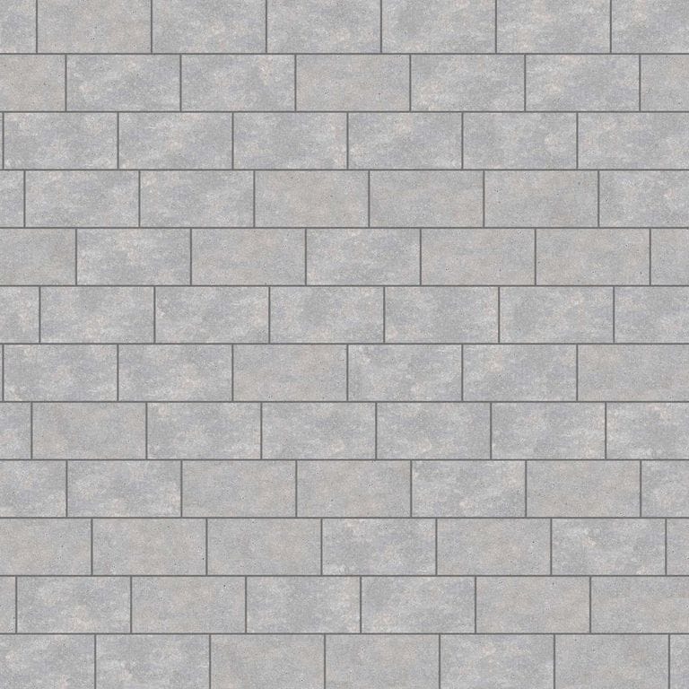  SDT1393 SDM391 M735 Bavarian Dolomite Gray - Sand Blasted &amp; Tumbled | Pattern DP063 Paving - Running Bond - Sawn Edge - Dimensional 3 Pieces 1 Size* | 24x12"
