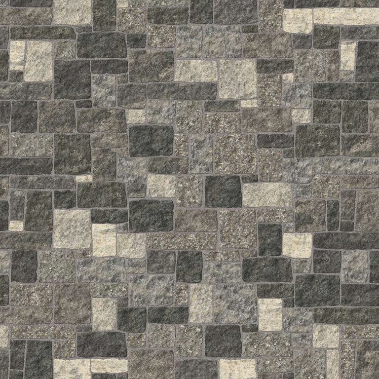 SDT1579 SDM473 P1259 Mystic Harbor Granite - Bedface | Pattern DP113 Veneer - Roughly Squares and Rectangles - Split Edge - Random Sizes