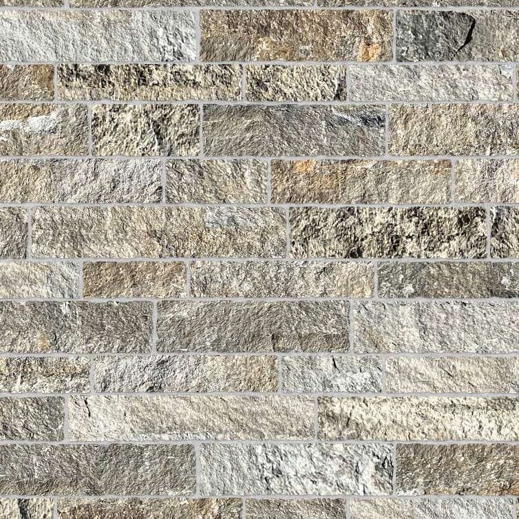 Reclaimed Curbstone Blend - Split-face Rough Plane Surface - Full Veneer - Standard - DP046 SDM346 SDT377
