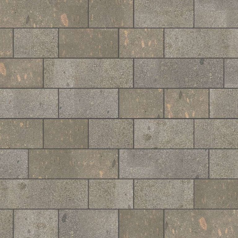  SDT1560 SDM502 M1293 Imperial Brown Porphyry - Flamed | Pattern DP087 Paving - Running Bond - Sawn Edge - Dimensional 22 Pieces 3 Sizes | 18x12"(8) 24x12"(6) 36x12"(8)
