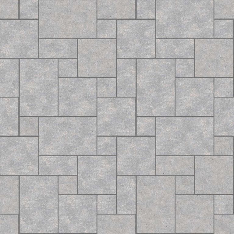  SDT1396 SDM391 M735 Bavarian Dolomite Gray - Sand Blasted &amp; Tumbled | Pattern DP086 Paving - Universal - Sawn Edge - Dimensional 12 Pieces 4 Sizes | 12x12”(4) 24x12”(2) 24x24”(4),36x24”(2)