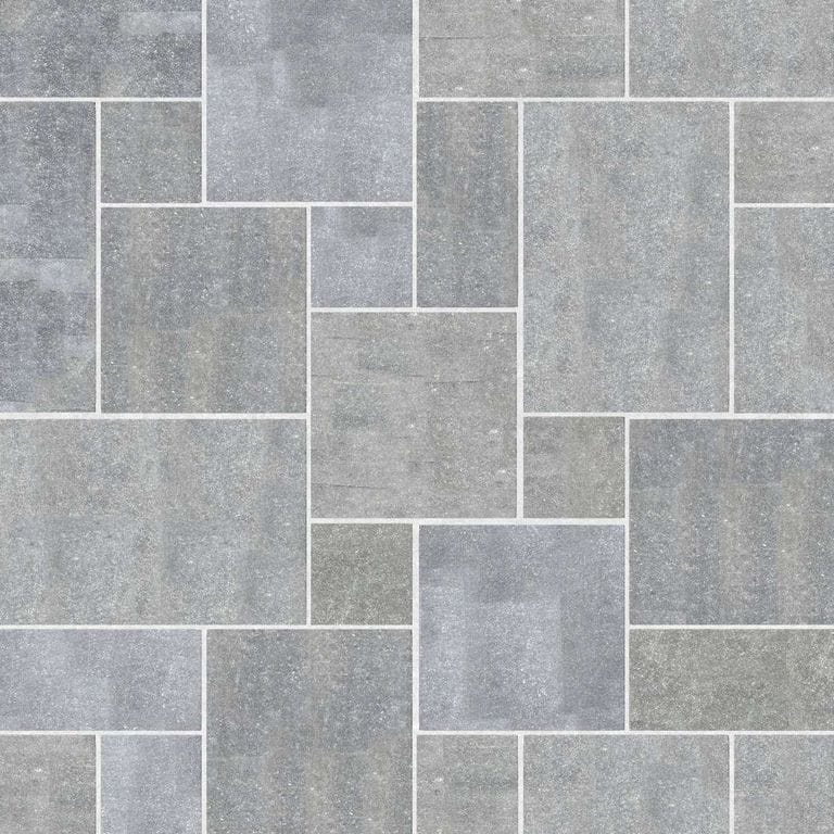  SDT1593 SDM489 M546 Belgian Bluestone - Enostyl | Pattern DP086 Paving - Universal - Sawn Edge - Dimensional 12 Pieces 4 Sizes | 12x12”(4) 24x12”(2) 24x24”(4),36x24”(2)