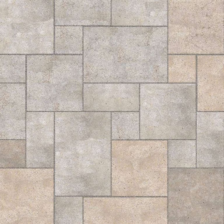  SDT1345 SDM381 P1086 Golden Buff Limestone - Sand Blasted | Pattern DP086 Paving - Universal - Sawn Edge - Dimensional 12 Pieces 4 Sizes | 12x12”(4) 24x12”(2) 24x24”(4) 36x24”(2)