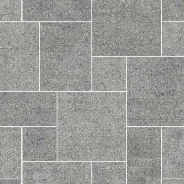 SDT1538 SDM499 M546 Belgian Bluestone - EnoDesign | Pattern DP094 Paving - Universal - Sawn Edge - Dimensional 14 Pieces 4 Sizes | 24x24”(4) 48x24”(2) 48x36”(4) 48x48”(4)