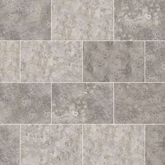 SDT1565 SDM394 P686 Bavarian Dolomite Gray Limestone - Antiqued | Pattern DP061 Paving - Half Running Bond - Sawn Edge - Dimensional 3 Pieces 1 Size* | 36x24"
