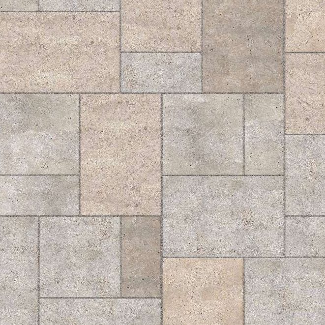  SDT1358 SDM381 P1086 Golden Buff Limestone - Sand Blasted | Pattern DP091 Paving - Universal - Sawn Edge - Dimensional 9 Pieces 3 Sizes | 24x12”(3),24”x24”(3), 36x24”(3)