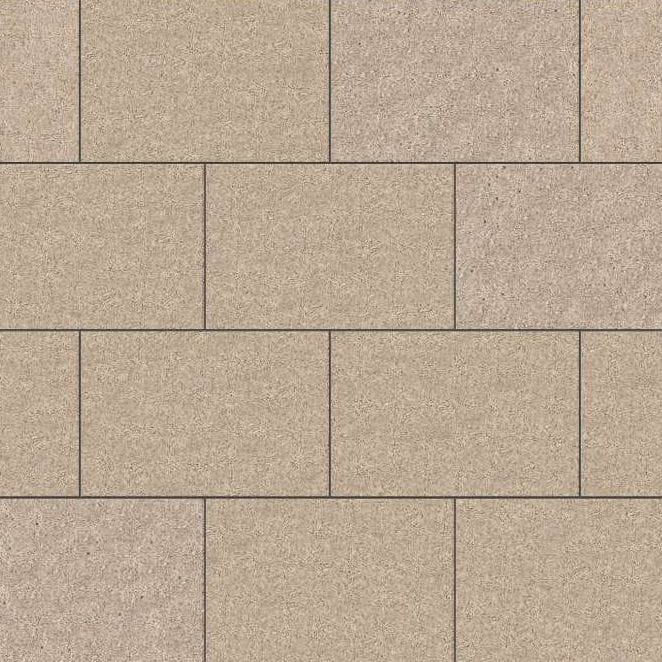  SDT1433 SDM425 M847 Yellow Wheat Granite - Sand Blasted | Pattern DP061 Paving - Half Running Bond - Sawn Edge - Dimensional 3 Pieces 1 Size* | 36x24"