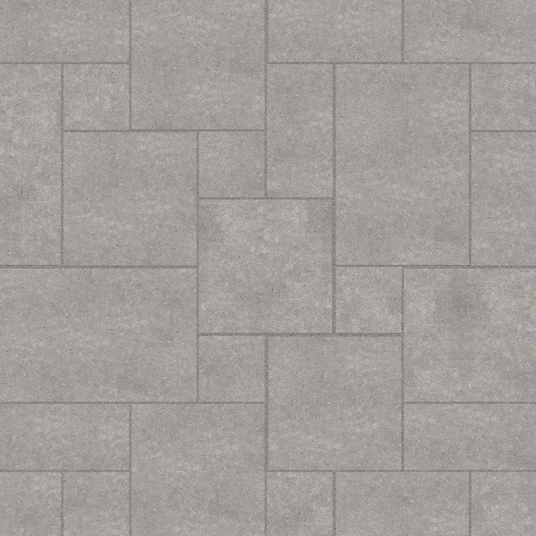 SDT1452 SDM417 M735 Bavarian Dolomite Gray Limestone - Sand Blasted | Pattern DP086 Paving - Universal - Sawn Edge - Dimensional 12 Pieces 4 Sizes | 12x12”(4) 24x12”(2) 24x24”(4),36x24”(2)