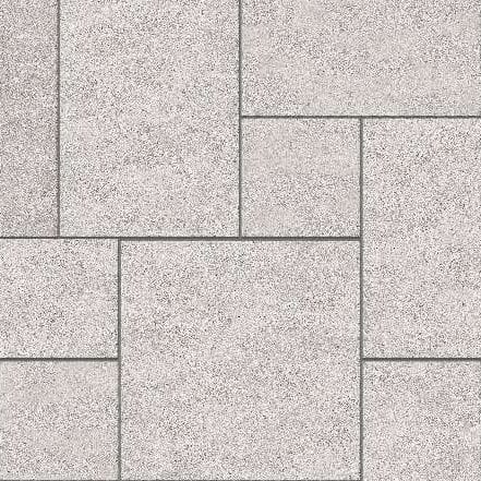  SDT1391 SDM393 M733 Bavarian Beige Limestone - Bush Hammered | Pattern DP094 Paving - Universal - Sawn Edge - Dimensional 14 Pieces 4 Sizes | 24x24”(4) 48x24”(2) 48x36”(4) 48x48”(4)
