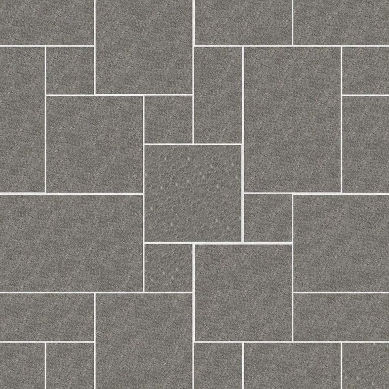  SDT1457 SDM433 M902 Superior Northern Granite - Flamed | Pattern DP086 Paving - Universal - Sawn Edge - Dimensional 12 Pieces 4 Sizes | 12x12”(4) 24x12”(2) 24x24”(4),36x24”(2)