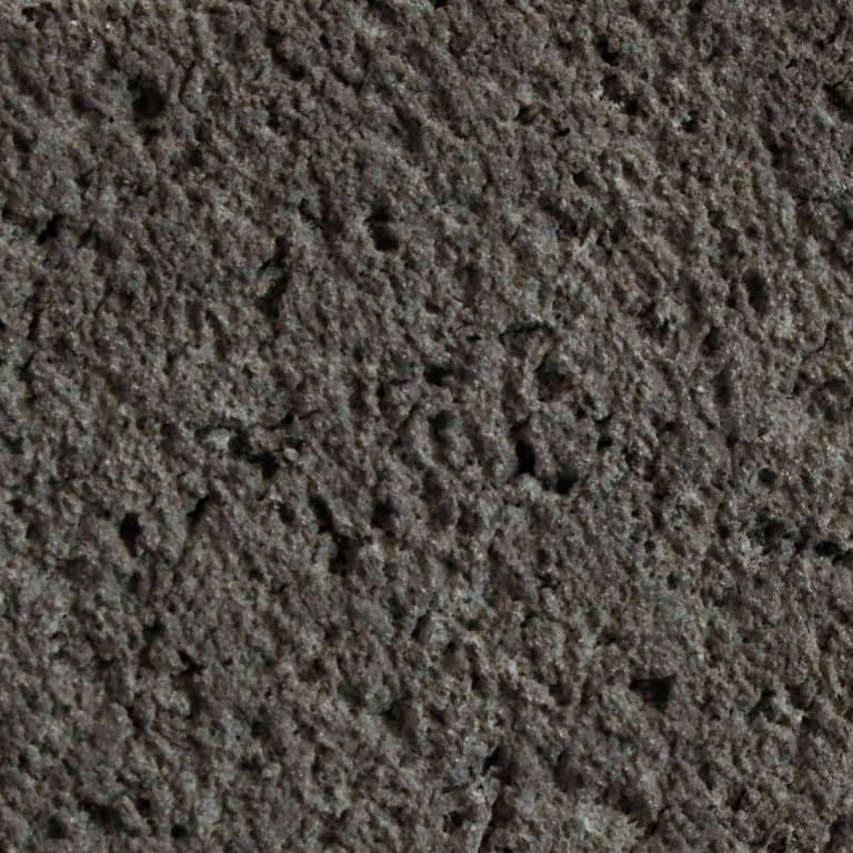 Color/Finish variation image for Basalt - Basalto. The surface finish shown is sand blasted. The dominant color shown is black. The color mix creates a warm feeling. Speckled and blotched color patterns.