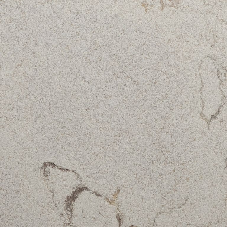 Color/Finish variation image for Veneto Rosato Limestone. The surface finish shown is sand blasted. Dominant colors shown are gray and cream. The color mix creates a warm feeling.