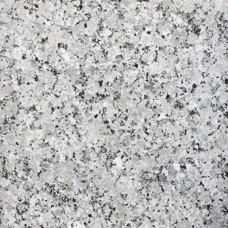 The surface finish shown is flamed. Dominant colors shown are gray and white. The color mix creates a cool feeling. Speckled and coarse speckled color patterns.