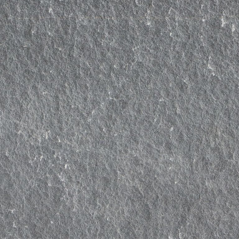 Swatch image for Bluestone Flamed Surface - Premium Gray. The surface finish shown is flamed. The dominant color shown is gray. The color mix creates a cool feeling. Solid color pattern.