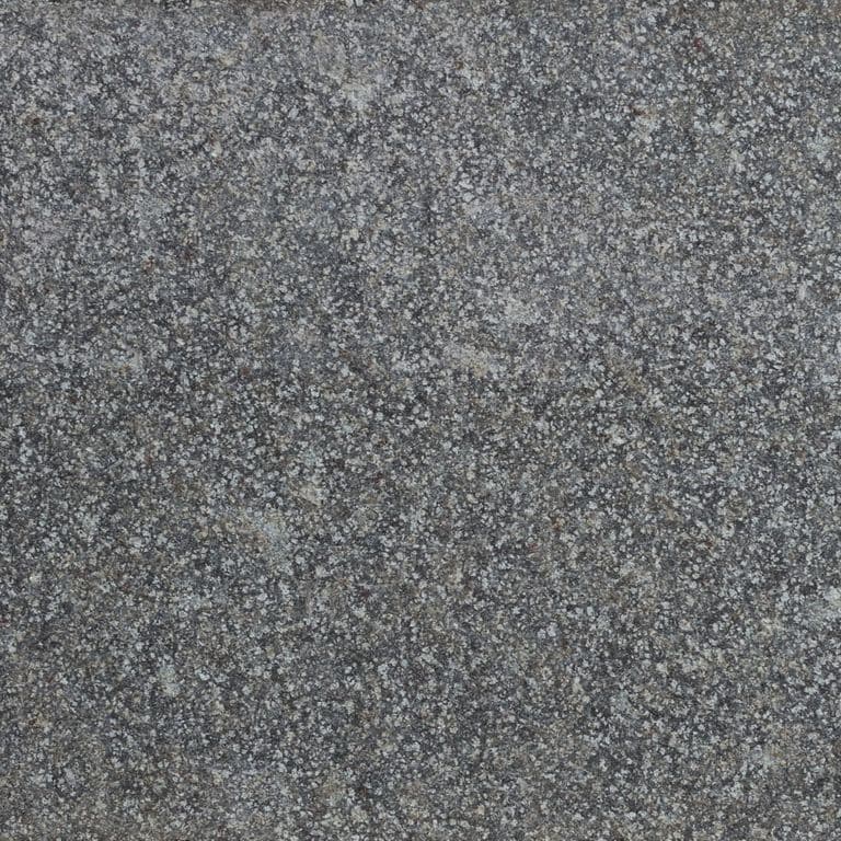 Color/Finish variation image for Basalt - Flor De Camomila. The surface finish shown is flamed. The dominant color shown is gray. The color mix creates a cool feeling.