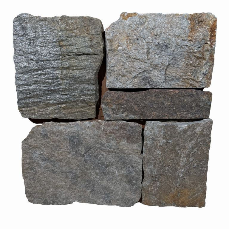 Application image for Quaker Hill Granite. The surface finish shown is split-face. The dominant color shown is gray. The color mix creates a warm feeling.