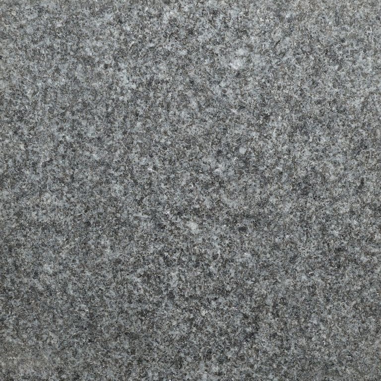 Color/Finish variation image for Pensy Black Granite. The surface finish shown is . The dominant color shown is gray. The color mix creates a cool feeling.