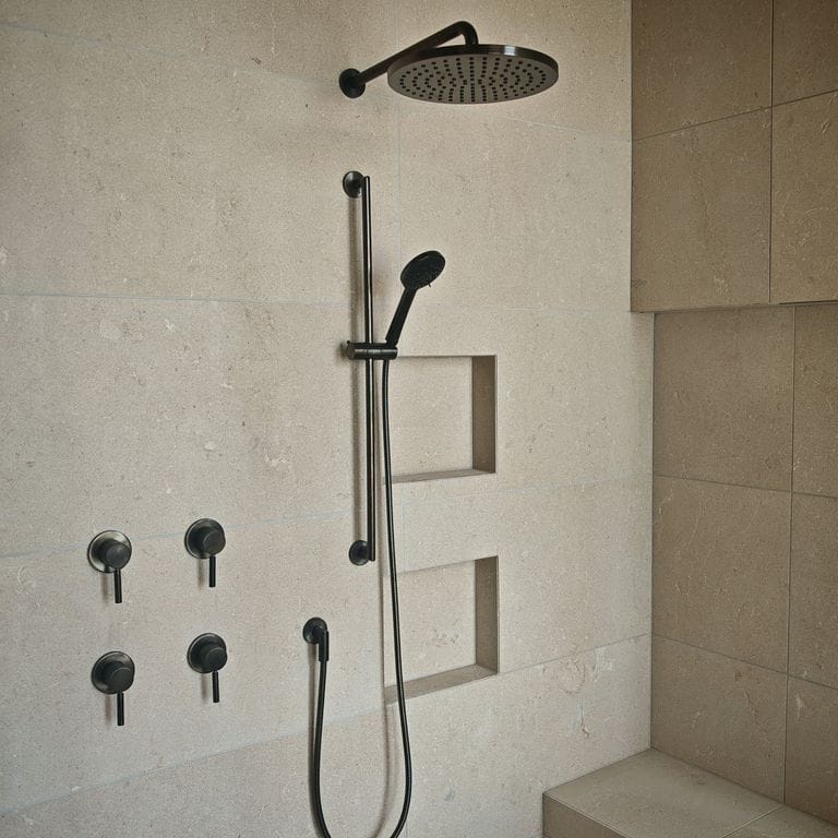 Application image for Moon Beige Limestone. The image shows this material being used in an interior cladding application. The surface finish shown is . Dominant colors shown are beige and tan.