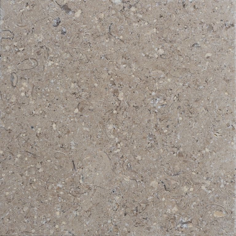 Color/Finish variation image for Limestone - Sinai Pearl. The surface finish shown is . Dominant colors shown are brown, tan and cream. The color mix creates a warm feeling.