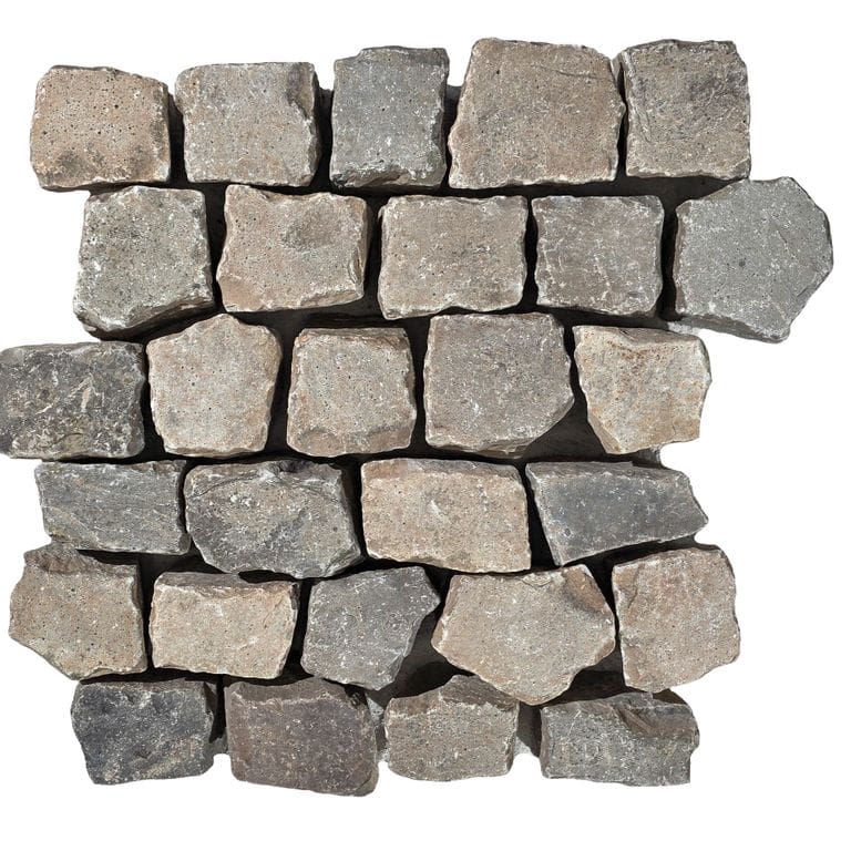 Application image for Reclaimed European Cobblestones - Mid German Mix. The surface finish shown is . The dominant color shown is gray. The color mix creates a warm feeling.