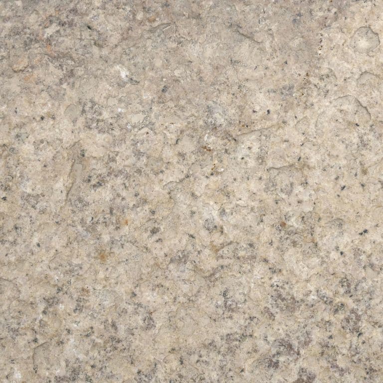 Color/Finish variation image for Reclaimed Footworn Granite Planks. Dominant colors shown are beige and tan; with brown, gray, orange/rust and cream secondaries. The color mix creates a warm feeling. Speckled, blotched and cloudy color patterns.